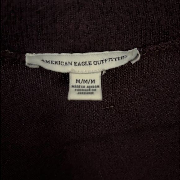 American Eagle Split Back Purple Open Front Cardigan Medium - Picture 5 of 7